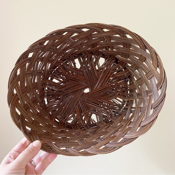 Vintage Accents Vintage Wicker Wall Basket Boho Home Decor Poshmark